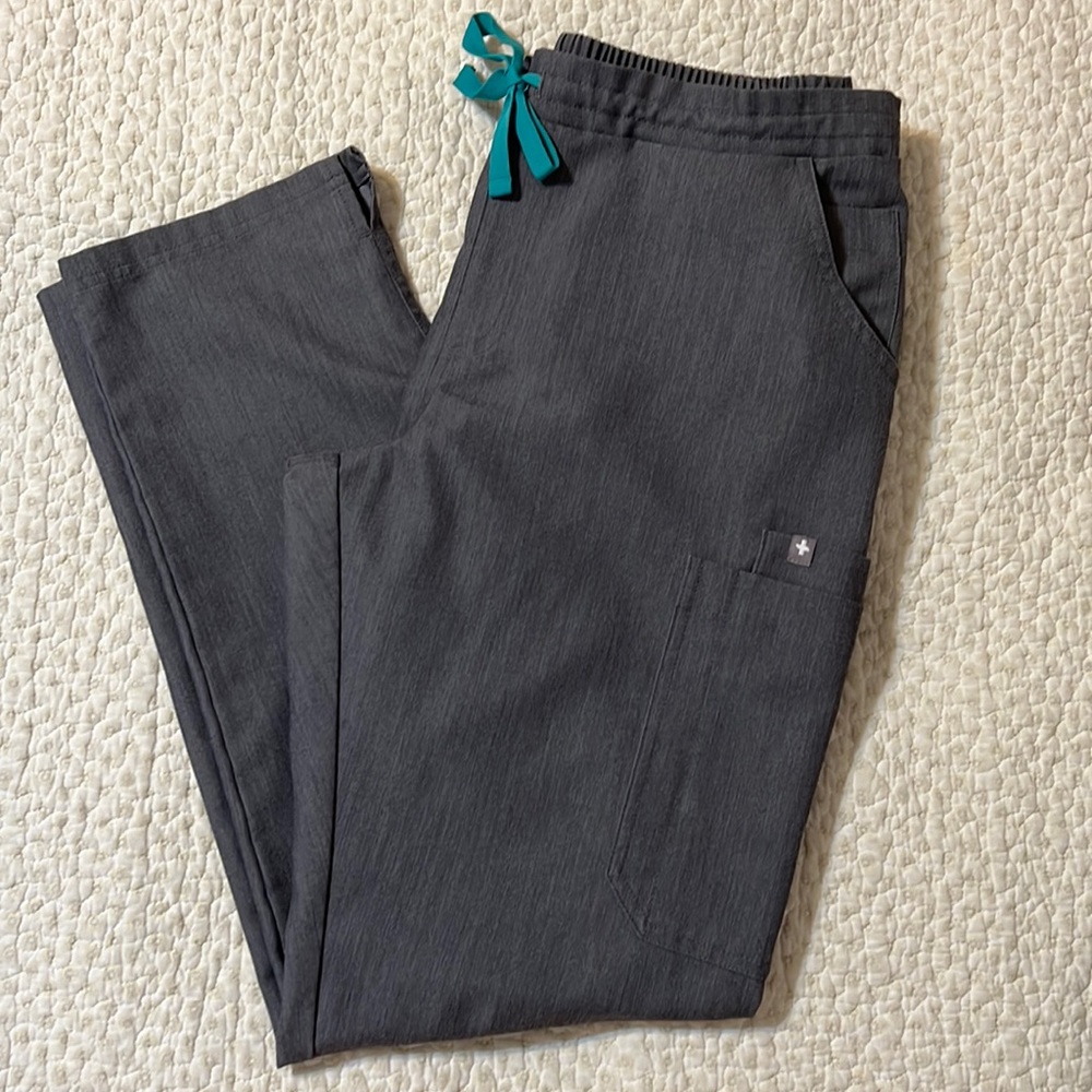 Figs Yola Skinny Scrub Pants Graphite Medium